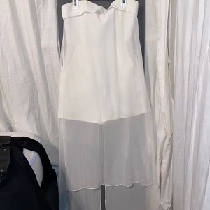 Off white romper with pockets